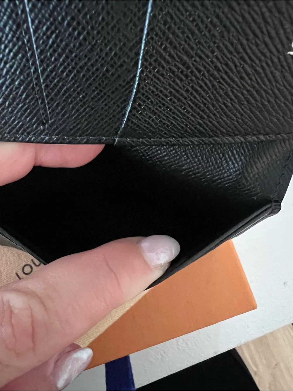 Louis Vuitton Black Damier Graphite Card & Key Holder